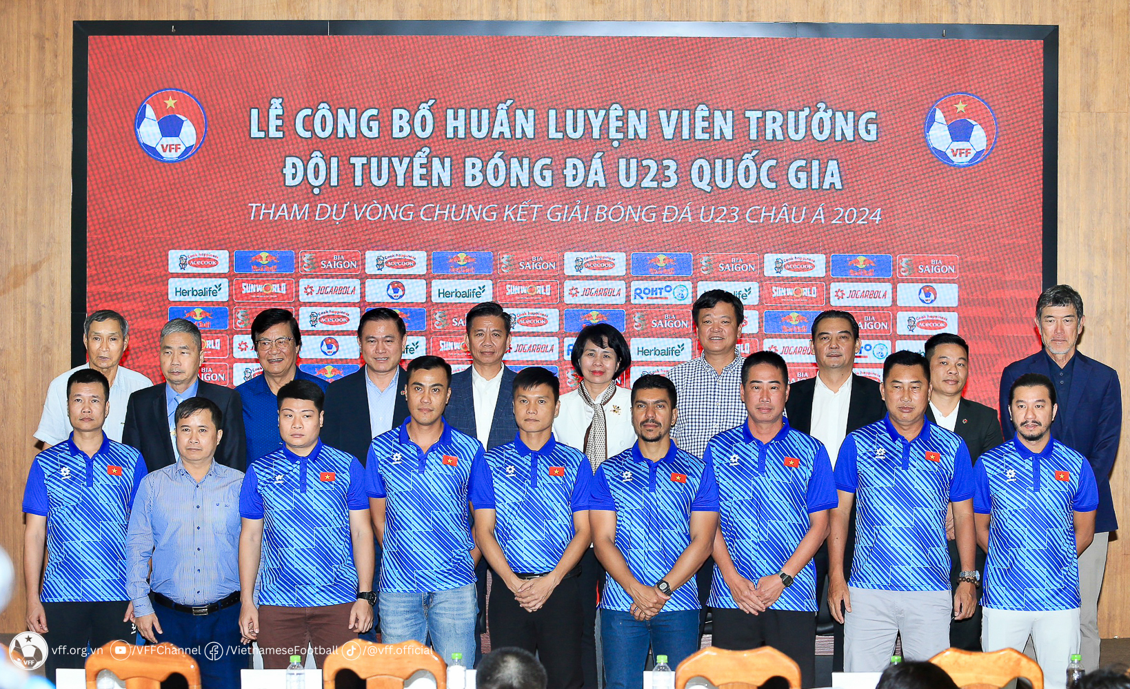 LĐBĐVN tổ chức lễ ký kết và công bố HLV trưởng ĐT U23 Việt Nam tham dự VCK U23 châu Á 2024