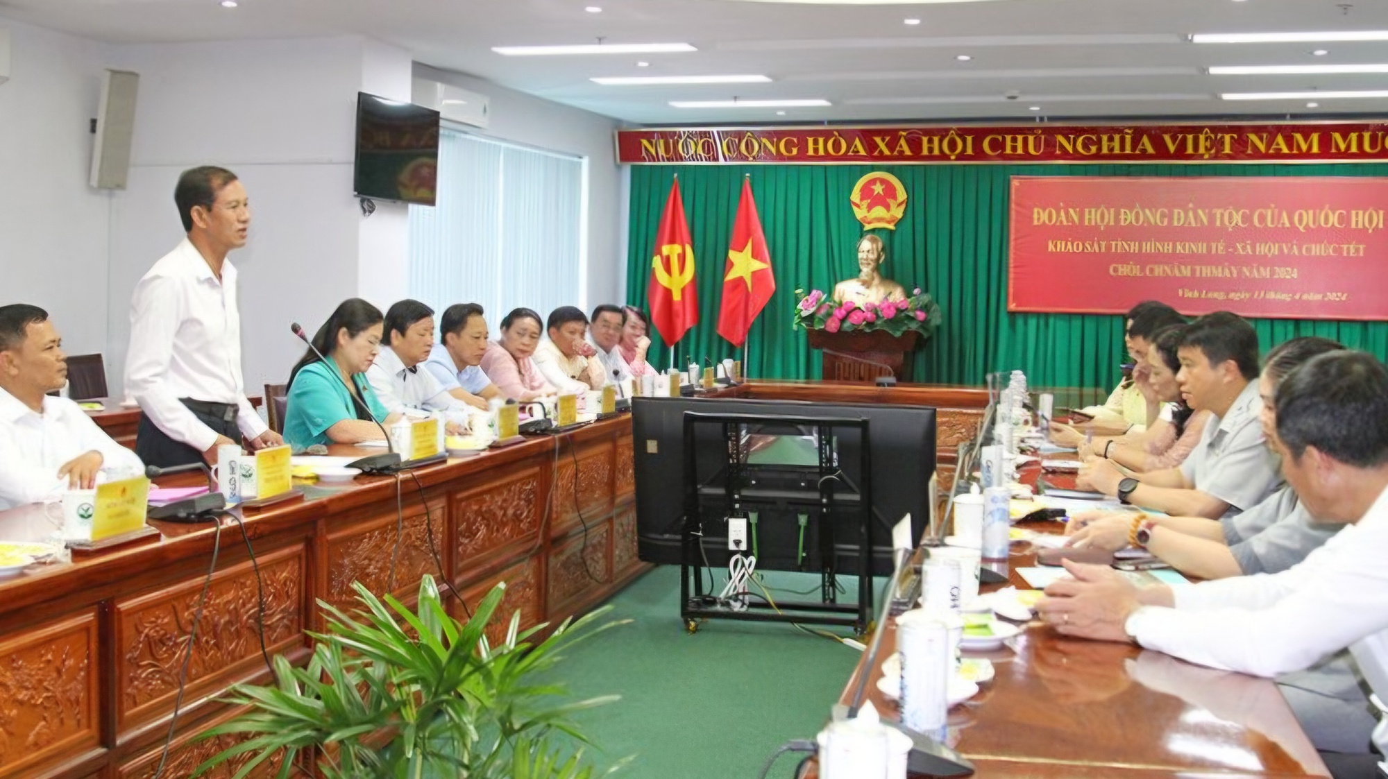 Hội đồng dân tộc của Quốc hội chúc tết cổ truyền Chôl Chnăm Thmây ở Vĩnh Long- Ảnh 2.