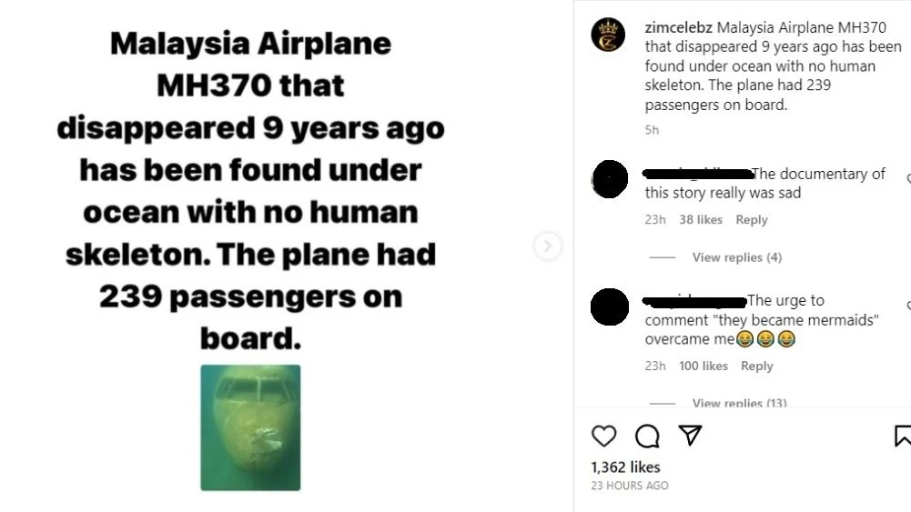 Khám phá máy bay dưới đáy biển từng bị nhầm là MH370