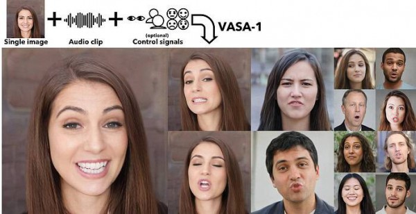 Microsoft giới thiệu AI VASA-1 giúp tạo khuôn mặt biết nói từ ảnh và lời nói