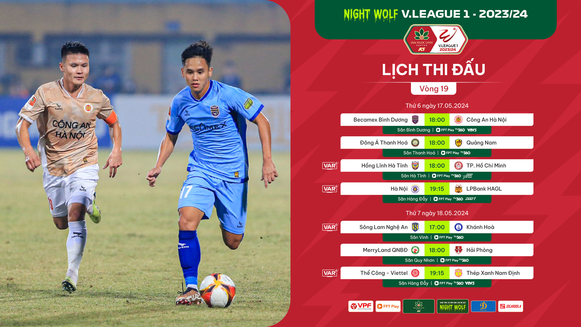 Trước vòng 19 Night Wolf V.League 2023-24: Gay cấn và hứa hẹn nhiều hấp dẫn!