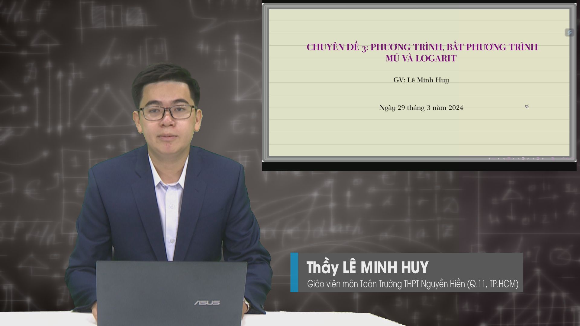 Giáo viên hướng dẫn ôn thi tốt nghiệp THPT môn toán