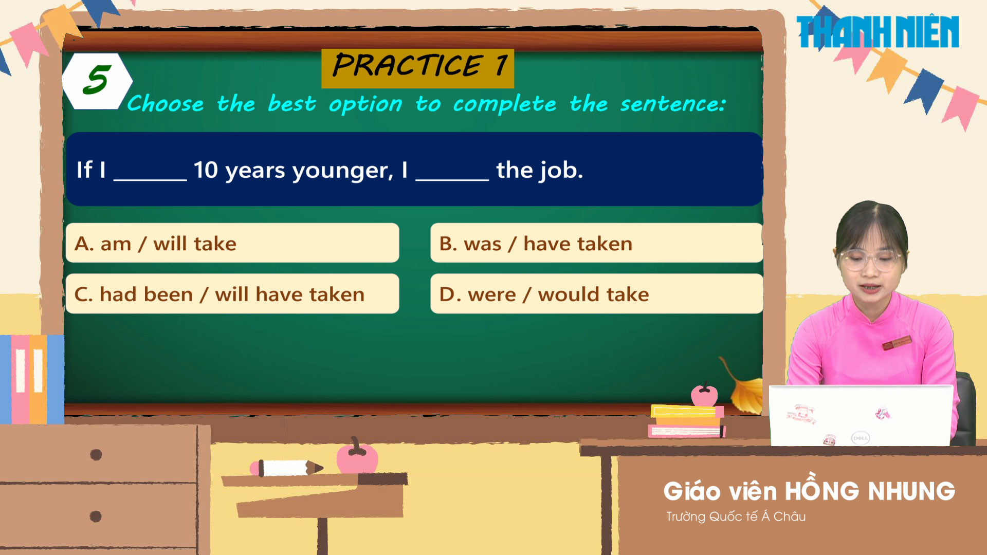 Giáo viên hướng dẫn ôn thi tốt nghiệp THPT môn tiếng Anh