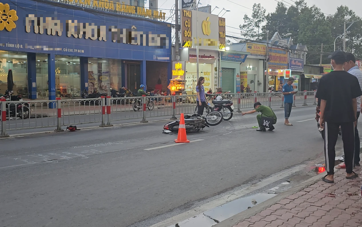 Hiện trường tai nạn khiến người đàn ông tử vong
