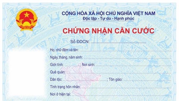 Cấp chứng nhận căn cước cho người gốc Việt chưa xác định được quốc tịch- Ảnh 2. Mẫu giấy chứng nhận căn cước theo dự thảo của Bộ Công an