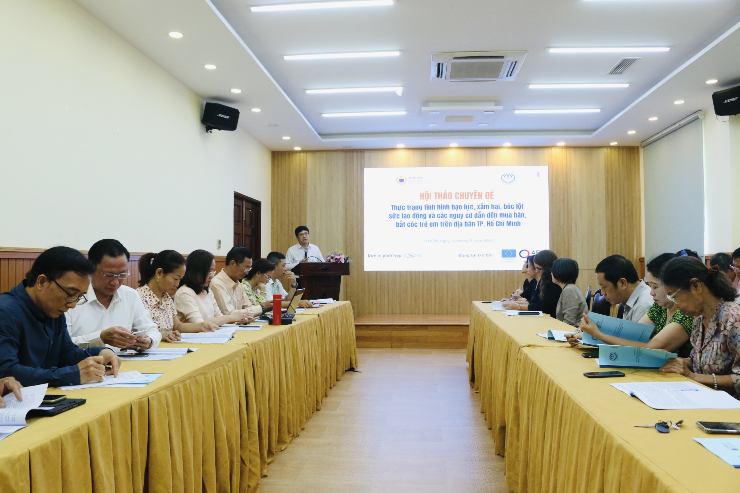 Công an TP.HCM cảnh báo thủ đoạn mới của tội phạm xâm hại trẻ em- Ảnh 1. Hội thảo chuyên đề về thực trạng bạo lực, xâm hại trẻ em trên địa bàn TP.HCM