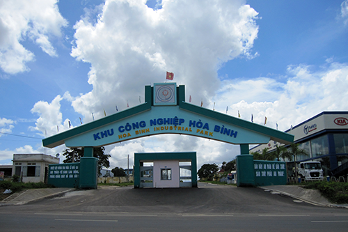 Khu Công nghiệp Hòa Bình, nơi xảy ra vụ việc