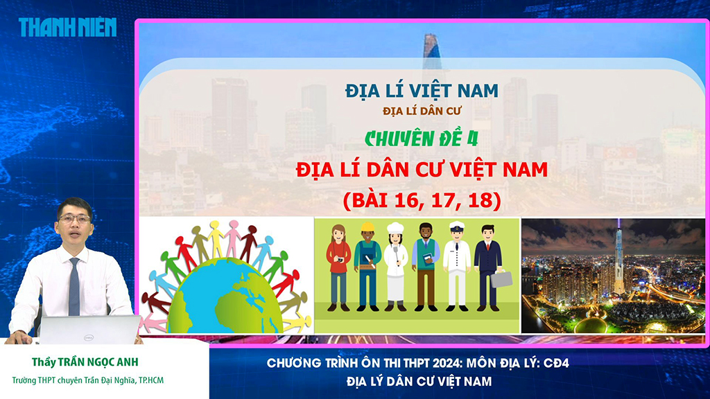 Thạc sĩ Trần Ngọc Anh, Trường THPT chuyên Trần Đại Nghĩa (TP.HCM), hướng dẫn ôn thi tốt nghiệp THPT môn địa lý