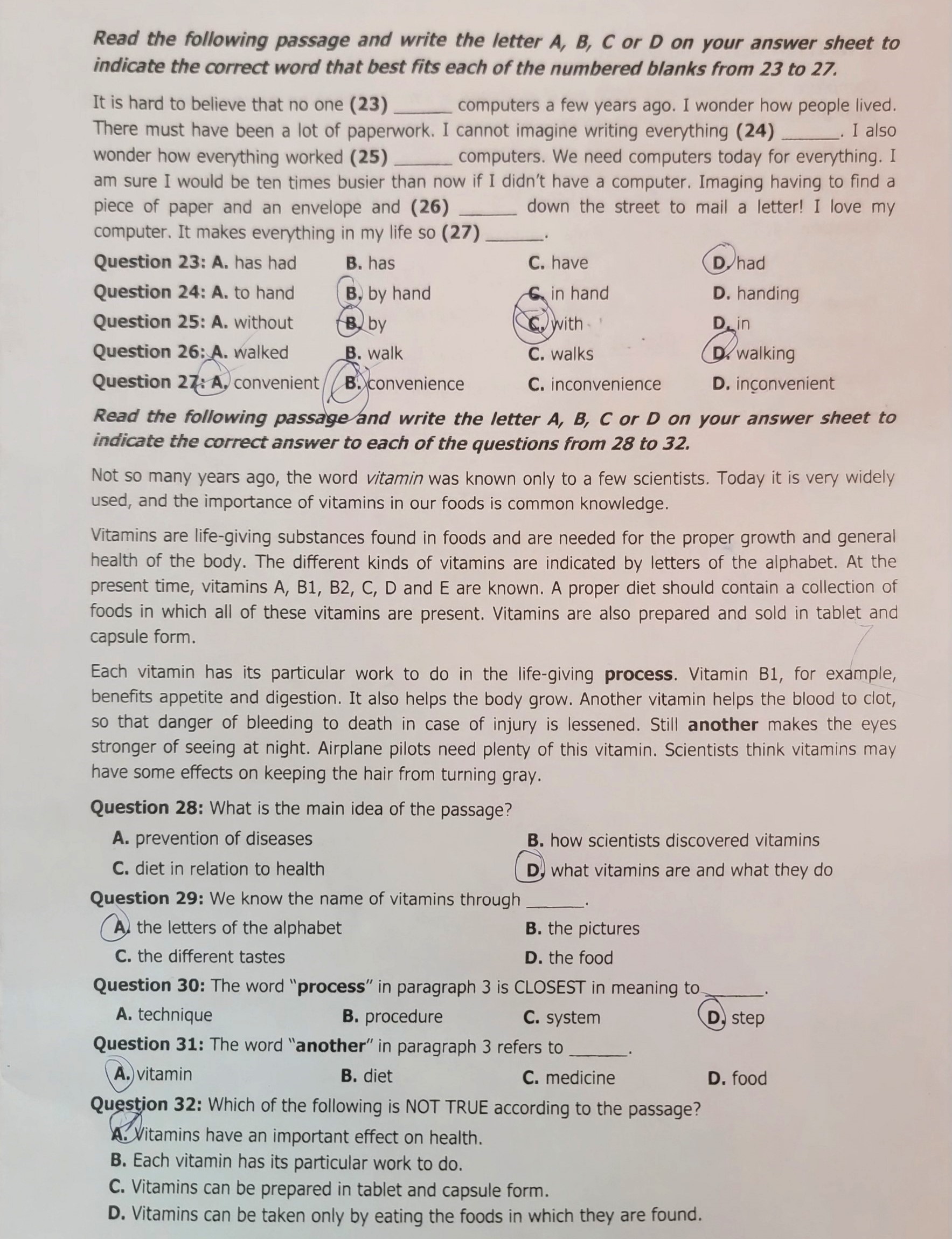 Gợi ý giải đề thi môn tiếng Anh tuyển sinh lớp 10 tỉnh Khánh Hòa- Ảnh 3.
