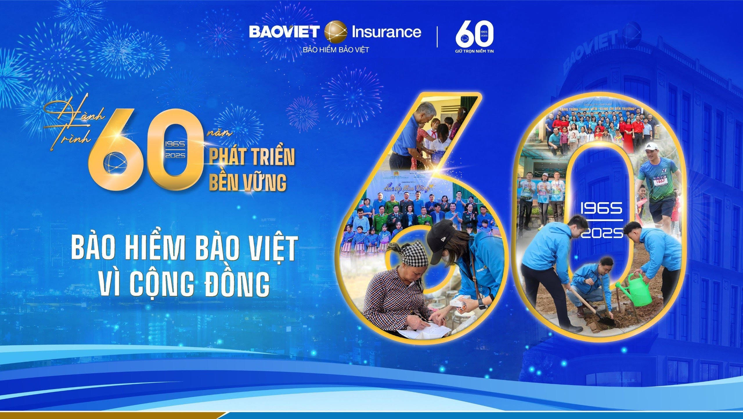 Bảo hiểm Bảo Việt 60 năm phát triển bền vững vì cộng đồng Bảo hiểm Bảo Việt 60 năm phát triển bền vững vì cộng đồng