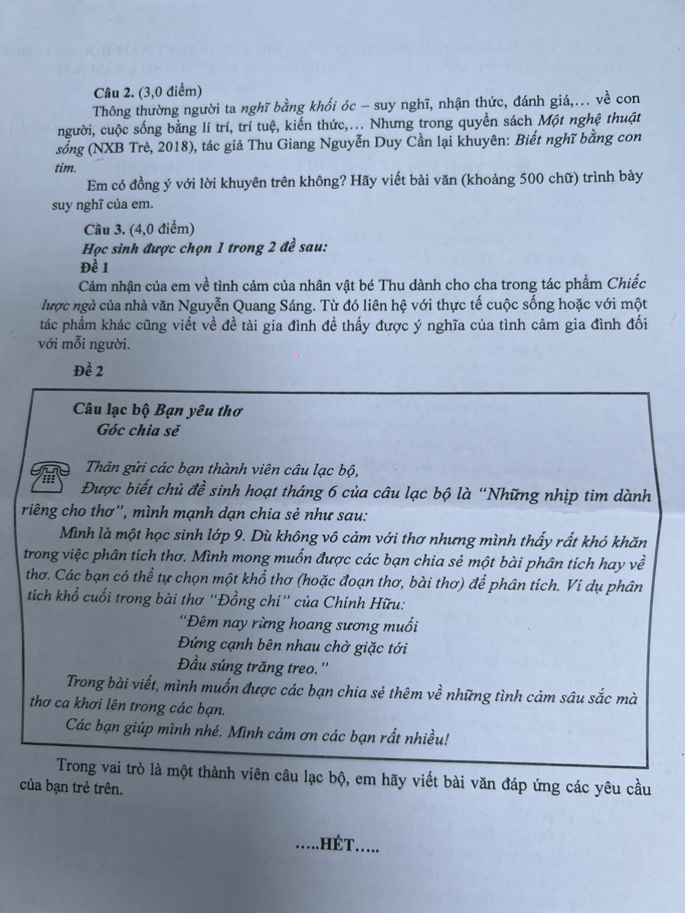 Bài viết trên Báo Thanh Niên là ngữ liệu đề thi ngữ văn vào lớp 10 TP.HCM- Ảnh 2.