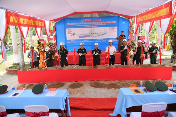 Kiên Giang: Khởi công xây mới và sửa chữa doanh trại đội quy tập mộ liệt sĩ