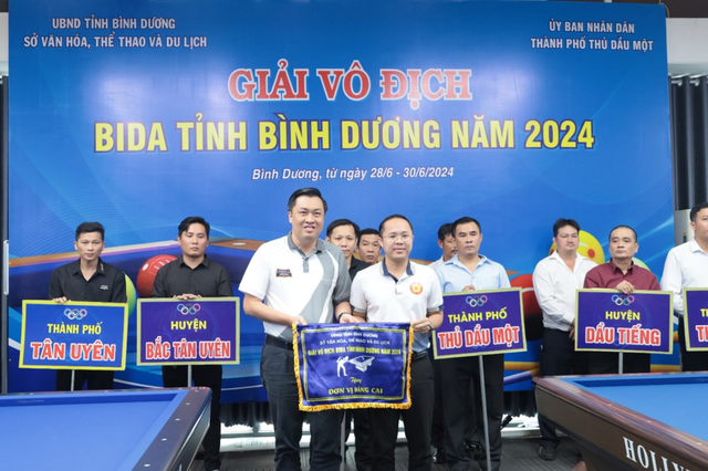 Sôi nổi Giải vô địch Bida tỉnh Bình Dương năm 2024 - Ảnh 1.