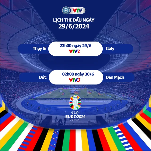 TRỰC TIẾP VÒNG 1/8 EURO 2024 | Thụy Sĩ - Italia | 23h00 ngày 29/6 trên VTV2 - Ảnh 2.