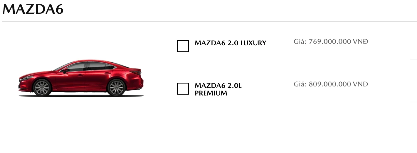 Mazda6 tại Việt Nam không còn bản động cơ 2.5 lít