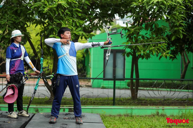 Bắn cung Việt Nam: Tích cực tập luyện giai đoạn nước rút, chuẩn bị kĩ lưỡng cho Olympic Paris 2024 - Ảnh 1.