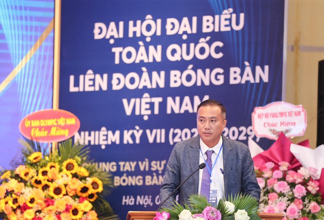 Ông Nguyễn Xuân Vũ tái đắc cử Chủ tịch Liên đoàn bóng bàn Việt Nam - Ảnh 2.