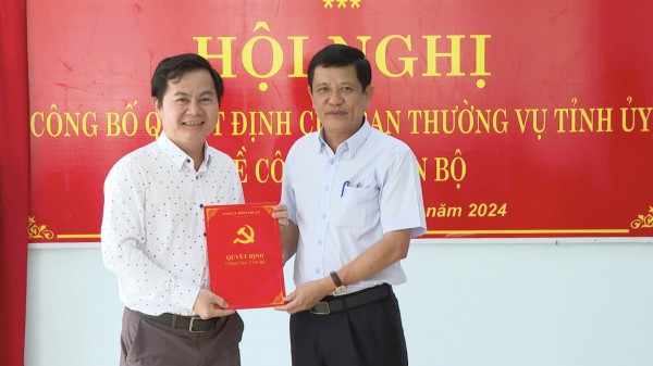 Nhà báo Huỳnh Quang Tuấn làm Phó chánh văn phòng Tỉnh ủy Bình Thuận