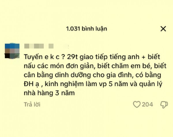 Thực hư chuyện tốt nghiệp đại học loại khá, TOEIC 700 vẫn xin làm… giúp việc nhà