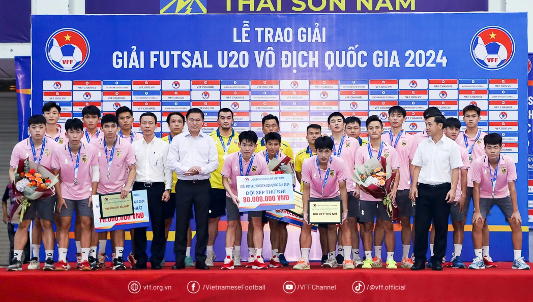 Quật ngã Sài Gòn Titans TP.HCM, Thái Sơn Bắc lên ngôi giải futsal U.20 quốc gia 2024