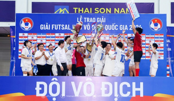 Quật ngã Sài Gòn Titans TP.HCM, Thái Sơn Bắc lên ngôi giải futsal U.20 quốc gia 2024