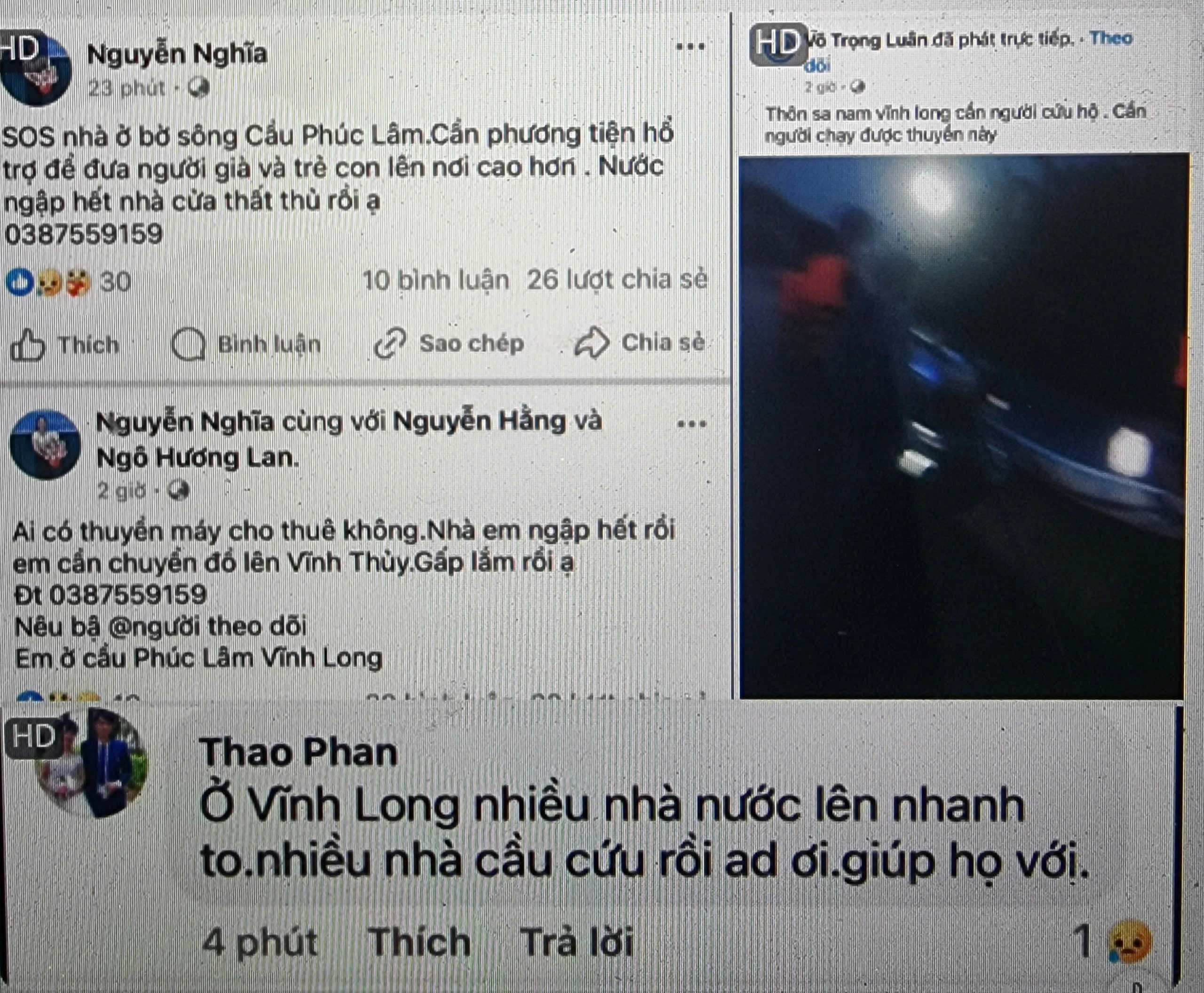 Đêm trắng với người dân vùng lũ Quảng Bình, Quảng Trị, nhiều tiếng 'kêu cứu' trong đêm