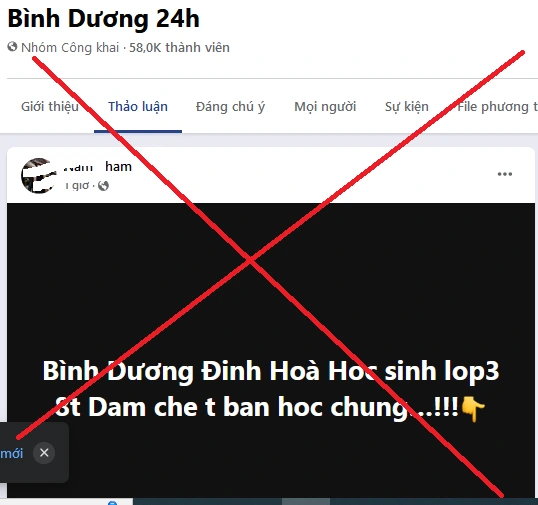 Bình Dương: Đăng thông tin sai sự thật gây hoang mang dư luận, bị xử phạt