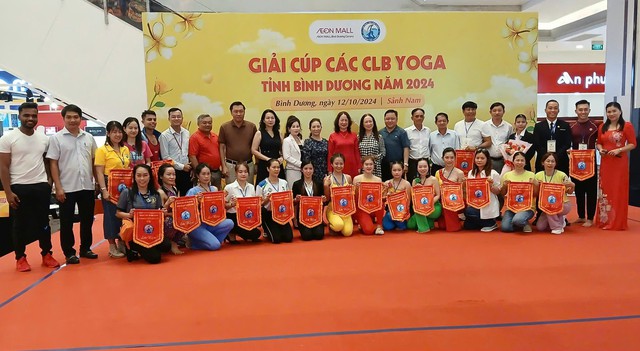 Sôi nổi Giải Cúp các Câu lạc bộ Yoga tỉnh Bình Dương năm 2024 - Ảnh 1.