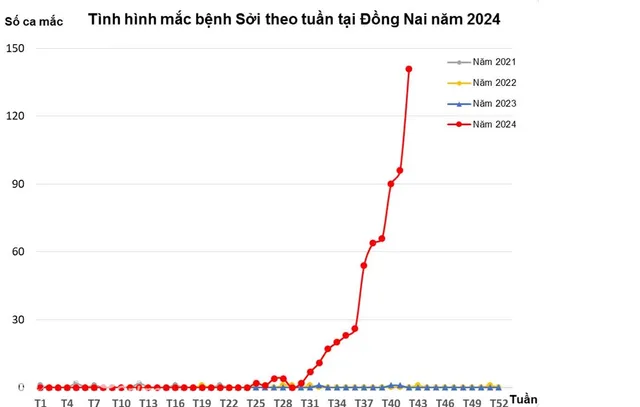 Số ca mắc bệnh sởi tại Đồng Nai tăng cao - Ảnh 1.