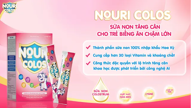 Nouri Colos – Sữa non cho trẻ biếng ăn, chậm lớn - Ảnh 1.