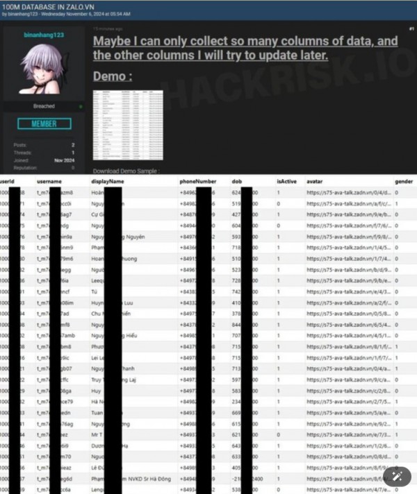 Dữ liệu 100 triệu người dùng Zalo bị lộ: Giới trẻ quá lo lắng!