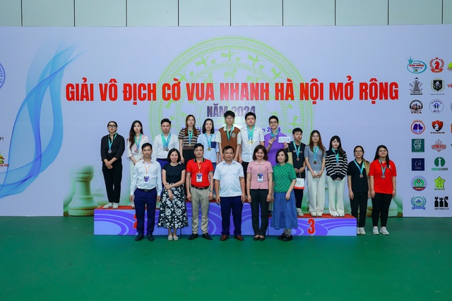 Bế mạc Giải Cờ vua nhanh Hà Nội mở rộng năm 2024: Xác định các nhà vô địch - Ảnh 1. Bế mạc Giải Cờ vua nhanh Hà Nội mở rộng năm 2024: Xác định các nhà vô địch - Ảnh 1.