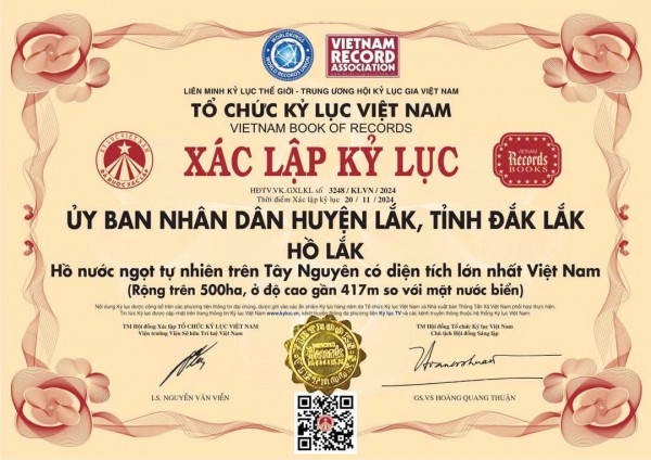 Hồ Lắk là hồ nước ngọt tự nhiên lớn nhất Việt Nam?