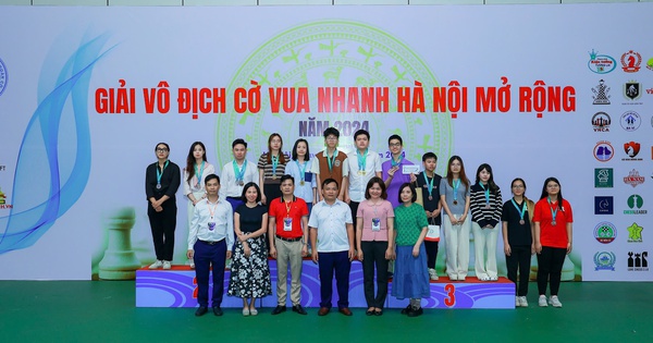 Bế mạc Giải Cờ vua nhanh Hà Nội mở rộng năm 2024: Xác định các nhà vô địch ở 24 nội dung