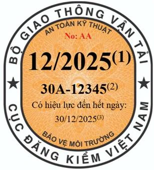 Từ 1.1.2025 tem kiểm định ô tô có 3 loại, xe năng lượng sạch dán tem xanh