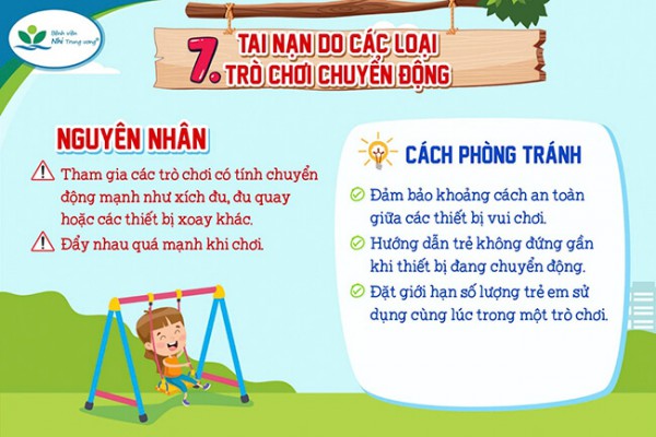 8 loại tại nạn thường gặp ở trẻ