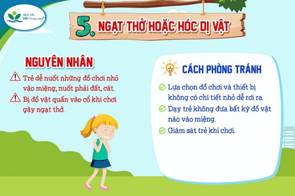 8 loại tại nạn thường gặp ở trẻ