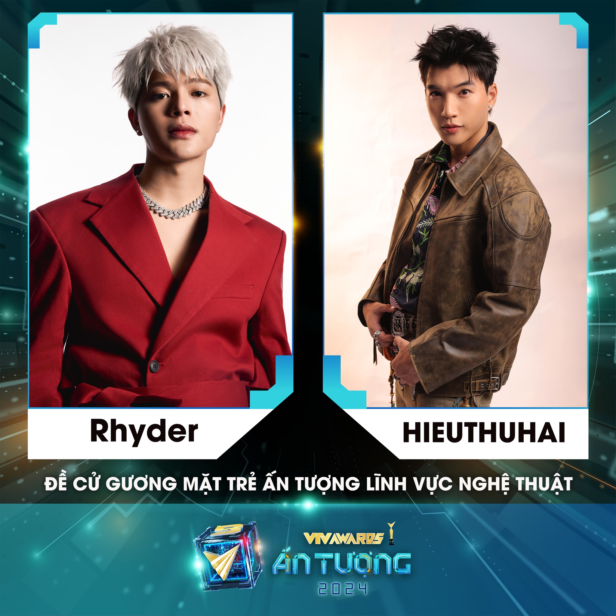 Gương mặt trẻ ấn tượng VTV Awards 2024: Rhyder vượt HIEUTHUHAI  - Ảnh 1.