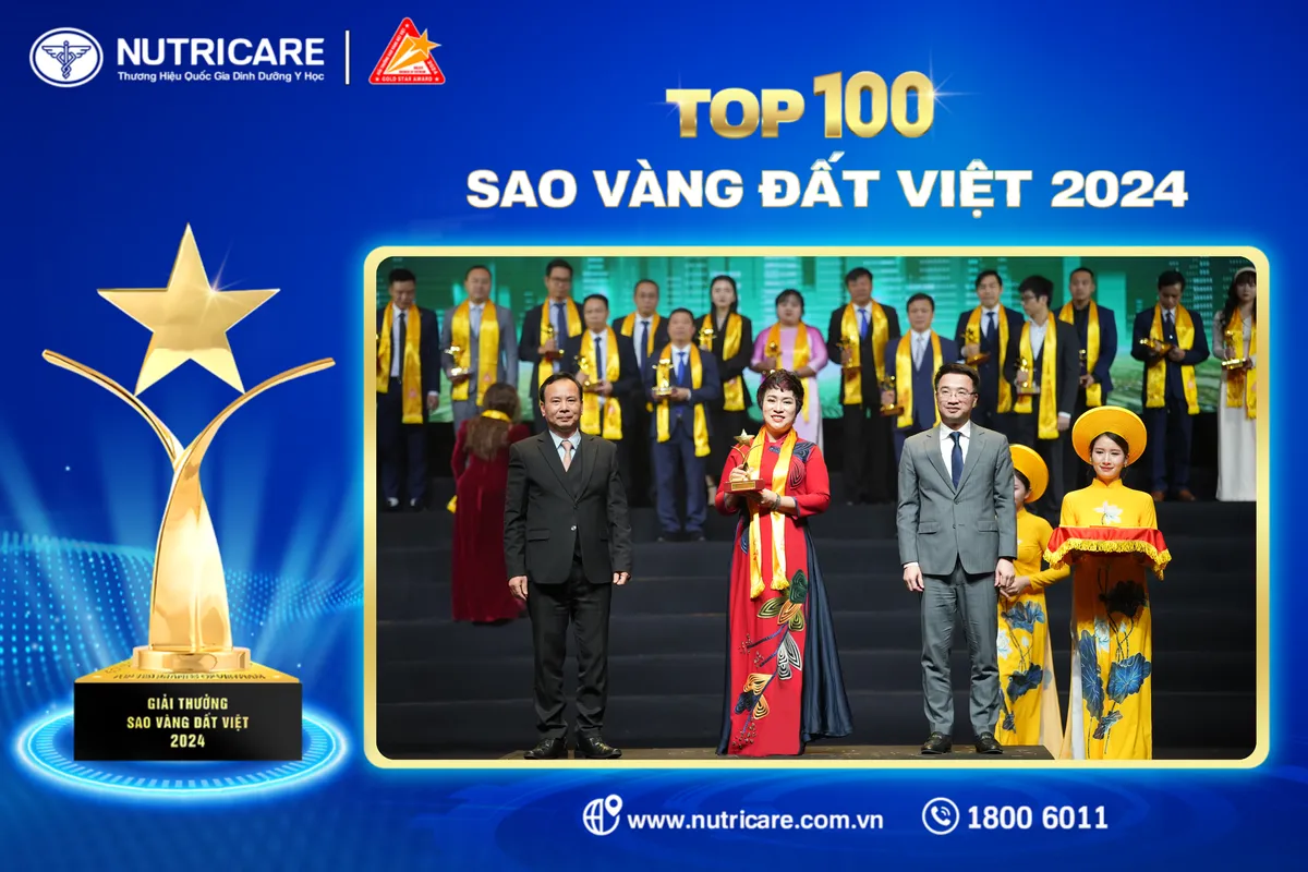 Nutricare đạt TOP 100 Sao Vàng đất Việt, từ giấc mơ dinh dưỡng tới thương hiệu tầm vóc quốc gia - Ảnh 1.