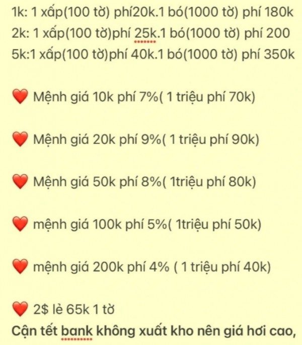Càng cận tết, nhu cầu đổi tiền mới càng nhiều, nhưng coi chừng... Càng cận tết, nhu cầu đổi tiền mới càng nhiều, nhưng coi chừng...