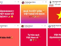 Dàn sao Việt phấn khích ăn mừng chiến thắng của đội tuyển Việt Nam