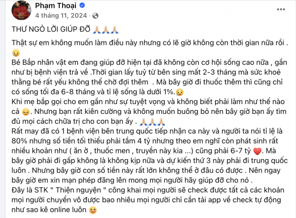 Vụ TikToker Phạm Thoại kêu gọi, sao kê từ thiện tiếp tục ồn ào