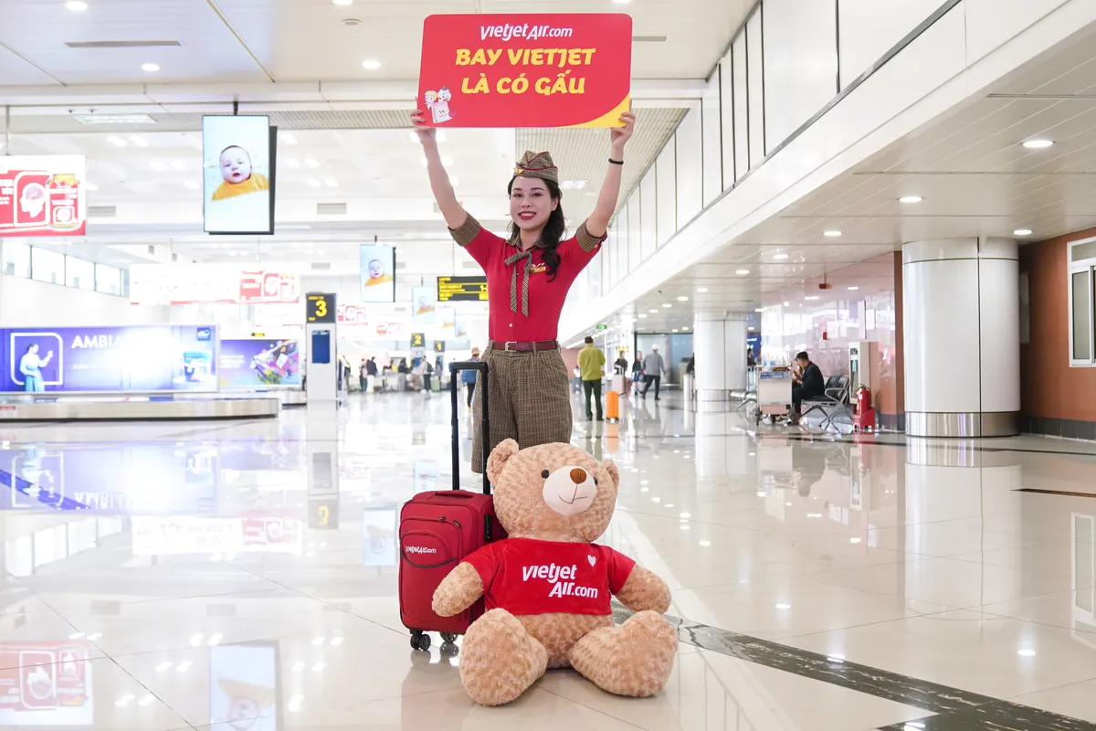 Bay Vietjet là có gấu trong mùa lễ Valentine này - Ảnh 2.