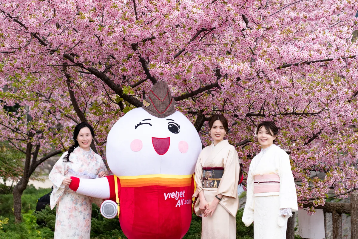 Bay cùng Vietjet và Amy đến xứ sở mặt trời mọc, tham gia lễ hội hoa anh đào rực rỡ - Ảnh 4.
