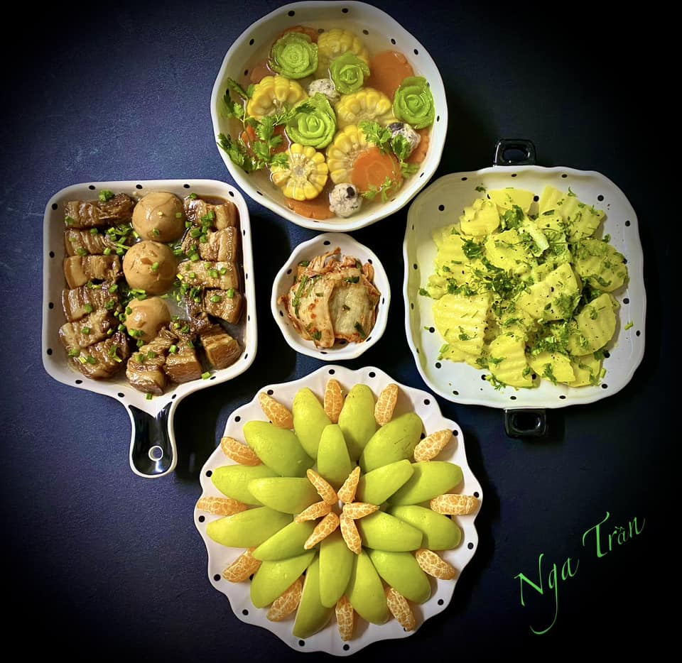 Thực đơn cơm tối cho nhà 4 người cực ngon, cả tháng không trùng món