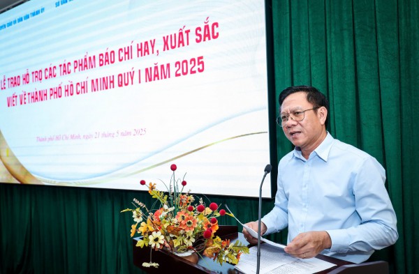 TP.HCM khen thưởng 43 tác phẩm báo chí xuất sắc quý 1/2025 TP.HCM khen thưởng 43 tác phẩm báo chí xuất sắc quý 1/2025