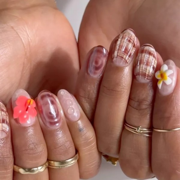 Mẫu nail cảm hứng biển cả Mẫu nail cảm hứng biển cả