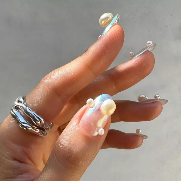 Mẫu nail cảm hứng biển cả Mẫu nail cảm hứng biển cả