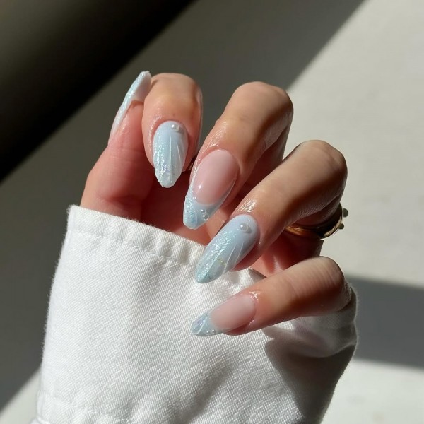 Mẫu nail cảm hứng biển cả Mẫu nail cảm hứng biển cả