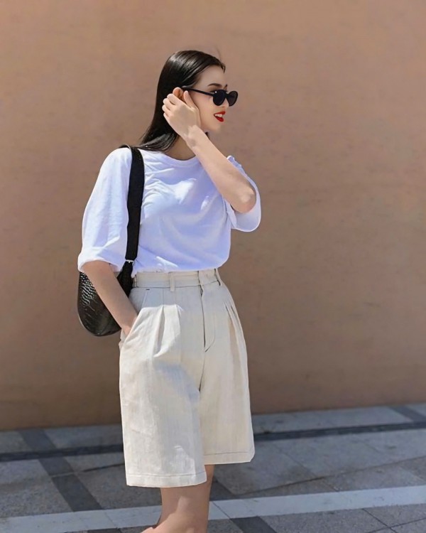 Bí quyết diện quần short tôn dáng cho cô nàng đùi to